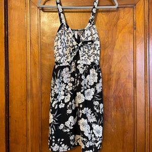 Target (Xhilaration) Black Floral Mini Dress Size S